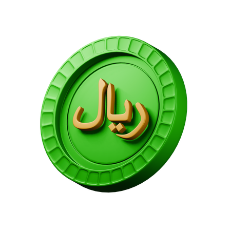 Saudi riyal  3D Icon