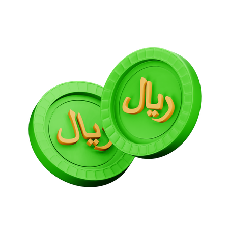 Saudi riyal  3D Icon
