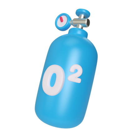 Sauerstoffflasche  3D Illustration