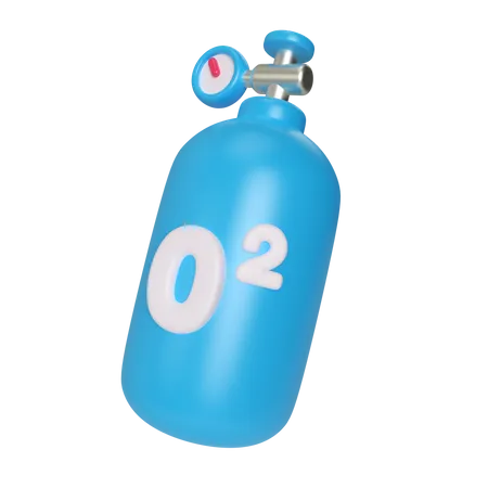Dies Ist Eine 3 D Illustration Eines Sauerstoffgastank Symbols Eines Der Wichtigsten Im Krankenhaus Fur Atemnotfalle 3D Illustration