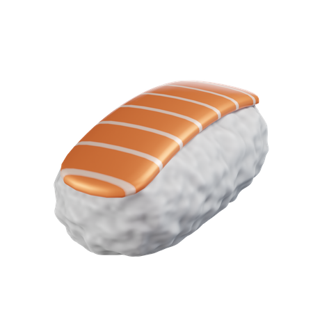 Sushi nigiri au saumon  3D Icon