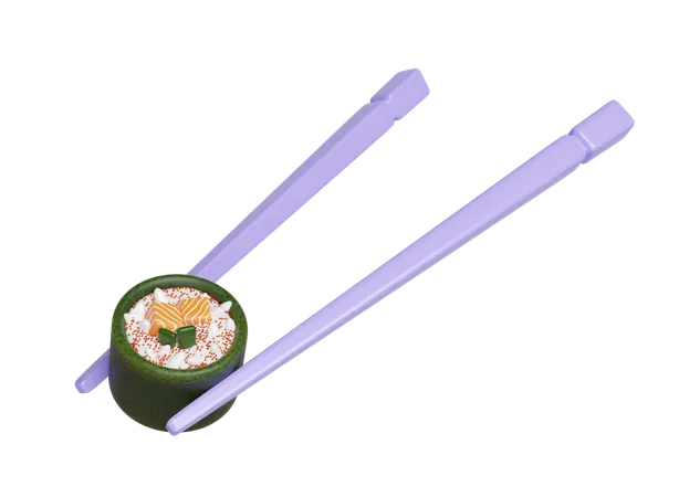 Sushi onigir saumon  3D Icon