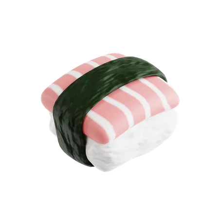 Sushis au saumon  3D Icon