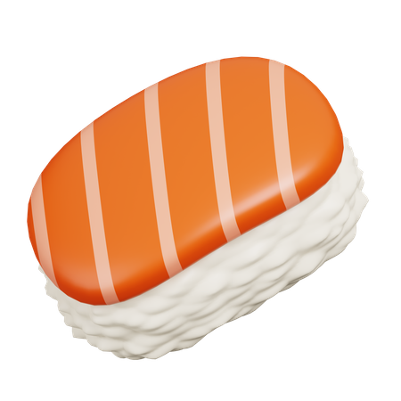 Sushis au saumon  3D Icon