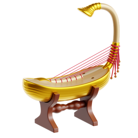 Saung Gauk (harpe birmane)  3D Icon