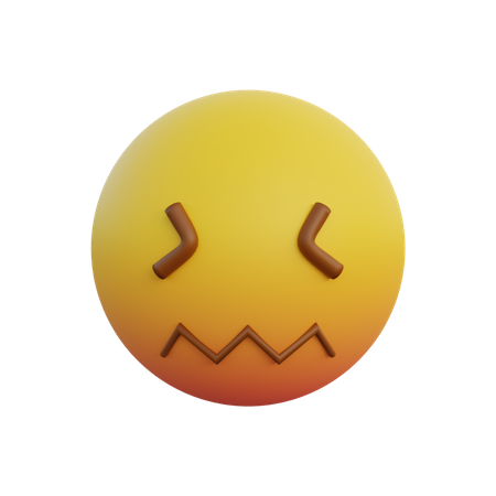 Saures Gesicht  3D Emoji