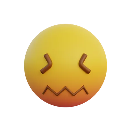 Saures Gesicht  3D Emoji