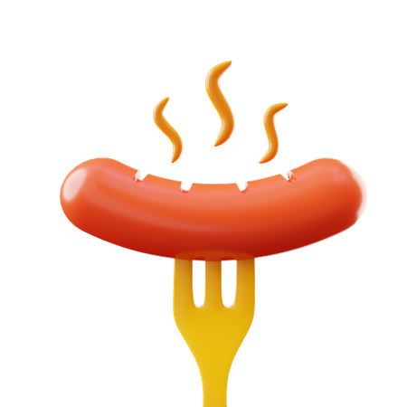 Sausage  3D Icon