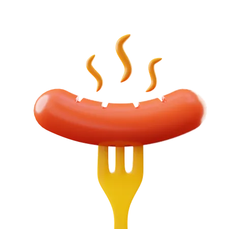 Sausage  3D Icon