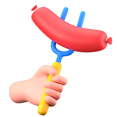 Sausage  3D Icon