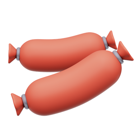 Sausage  3D Icon