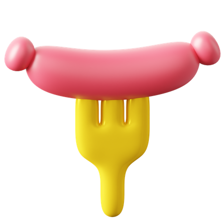 Sausage  3D Icon