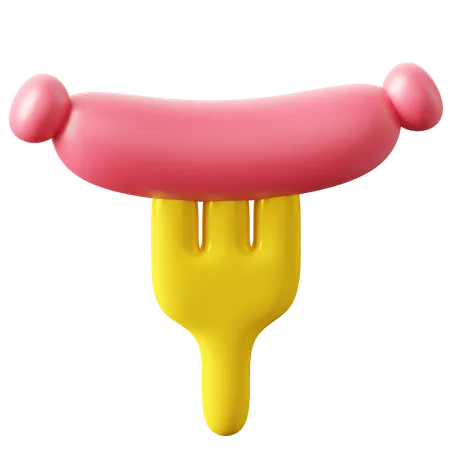 Sausage  3D Icon