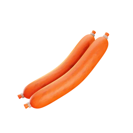 Sausage  3D Icon