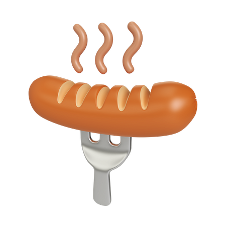 Sausage  3D Icon