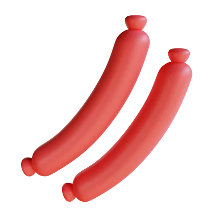 Sausage  3D Icon