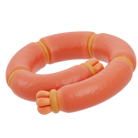 Sausage  3D Icon