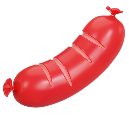 Sausage  3D Icon