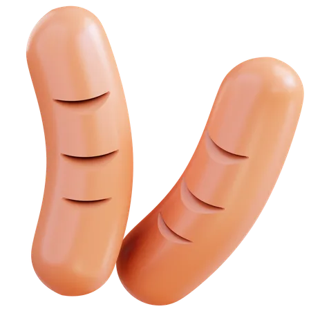 Sausage  3D Icon