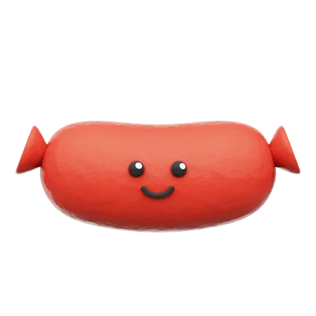 Sausage  3D Icon