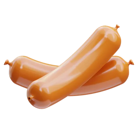 Sausage  3D Icon