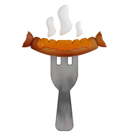 Sausage  3D Icon