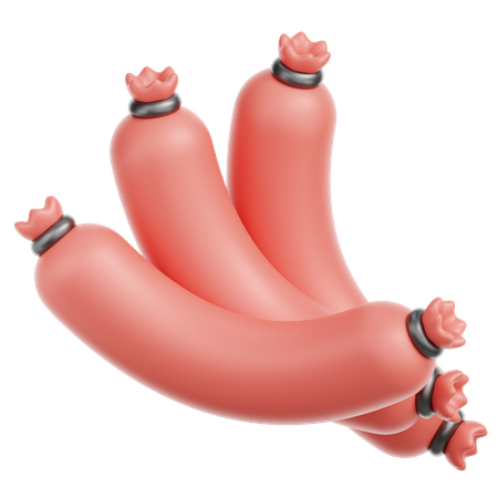 Sausage  3D Icon