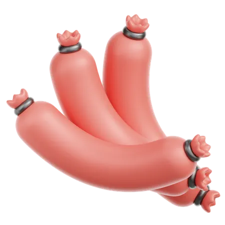 Sausage  3D Icon