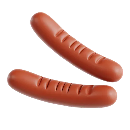 Sausage  3D Icon