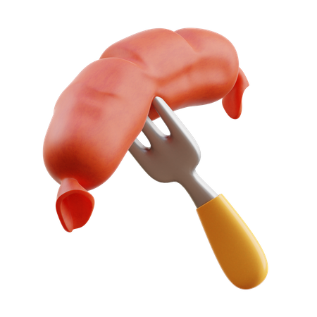 Sausage  3D Icon