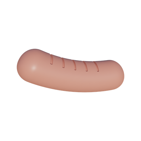 Sausage  3D Icon