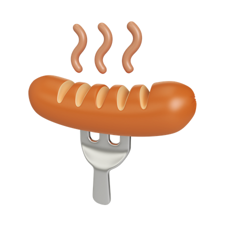 Sausage  3D Icon