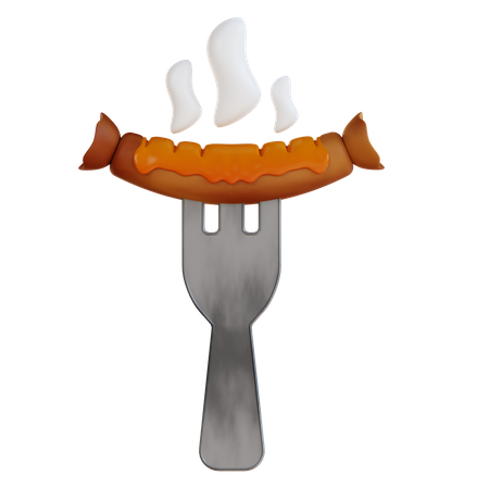 Sausage  3D Icon