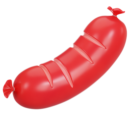 Sausage  3D Icon