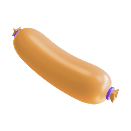 Sausage  3D Illustration