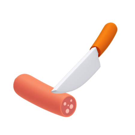 Sausage sausage  3D Illustration