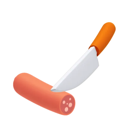 Sausage sausage  3D Illustration