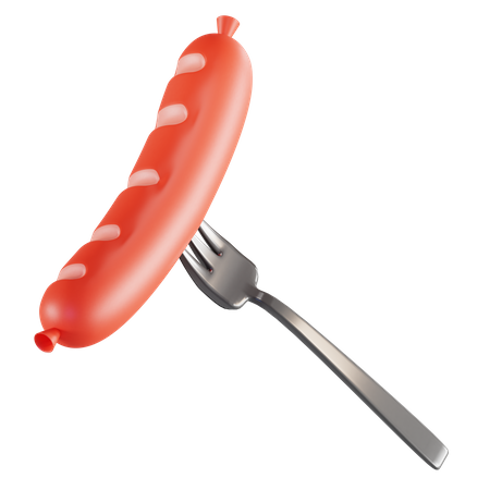 Sausage  3D Illustration