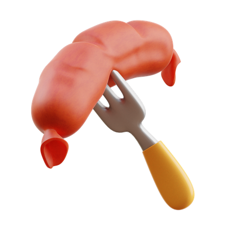 Sausage  3D Illustration