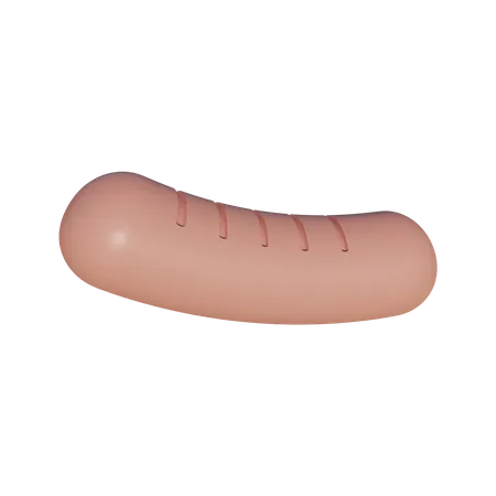 Sausage  3D Illustration