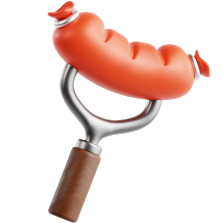 Sausage Barbecue  3D Icon