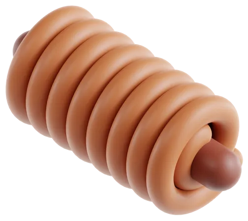 Sausage Buns  3D Icon