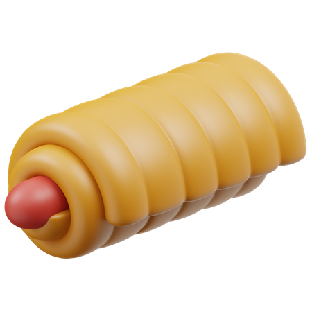 Sausage Buns  3D Icon