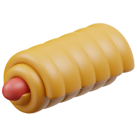 Sausage Buns  3D Icon