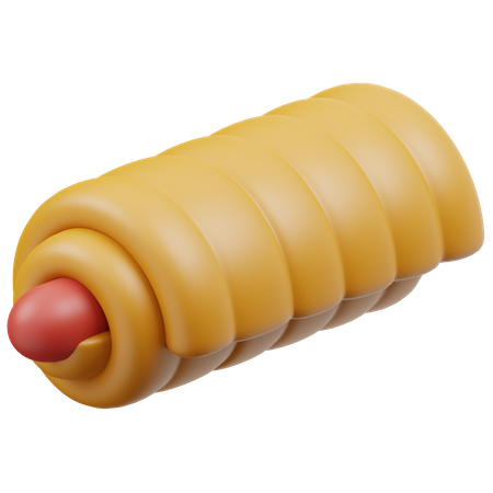 Sausage Buns  3D Icon