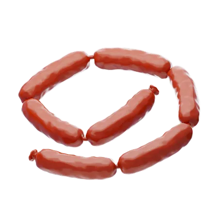 Sausage Links  3D Icon