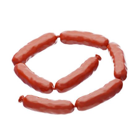 Sausage Links  3D Icon