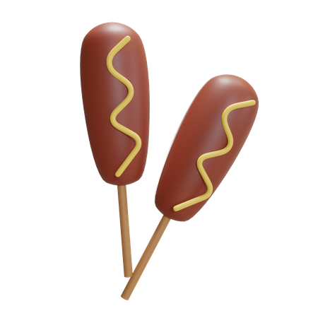 Sausage Stick 3D Illustration