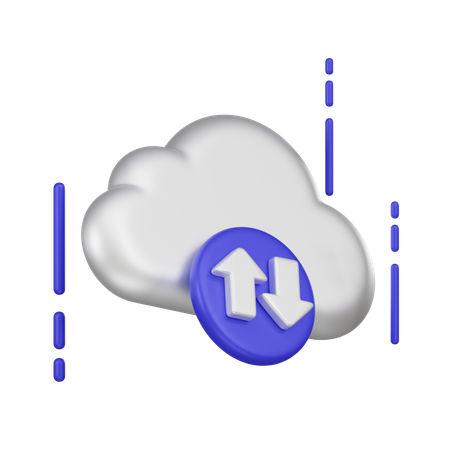 Sauvegarde sur le cloud  3D Icon