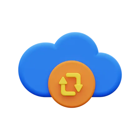 Sauvegarde sur le cloud  3D Icon